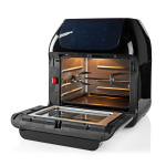 Nedis Hot Air Fryer | 12 l | Timer: 60 min | Number of preset programs: 9 | Digital | Black