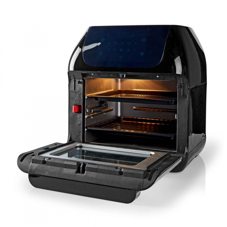 Nedis Hot Air Fryer | 12 l | Timer: 60 min | Number of preset programs: 9 | Digital | Black