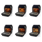 Nedis Hot Air Fryer | 12 l | Timer: 60 min | Number of preset programs: 9 | Digital | Black