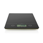 Nedis Kitchen Scales | Digital | Glass / Plastic | CR 2032 Battery | Black