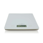 Nedis Kitchen Scales | Digital | Glass / Plastic | CR 2032 Battery | White