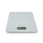 Nedis Kitchen Scales | Digital | Glass / Plastic | CR 2032 Battery | White