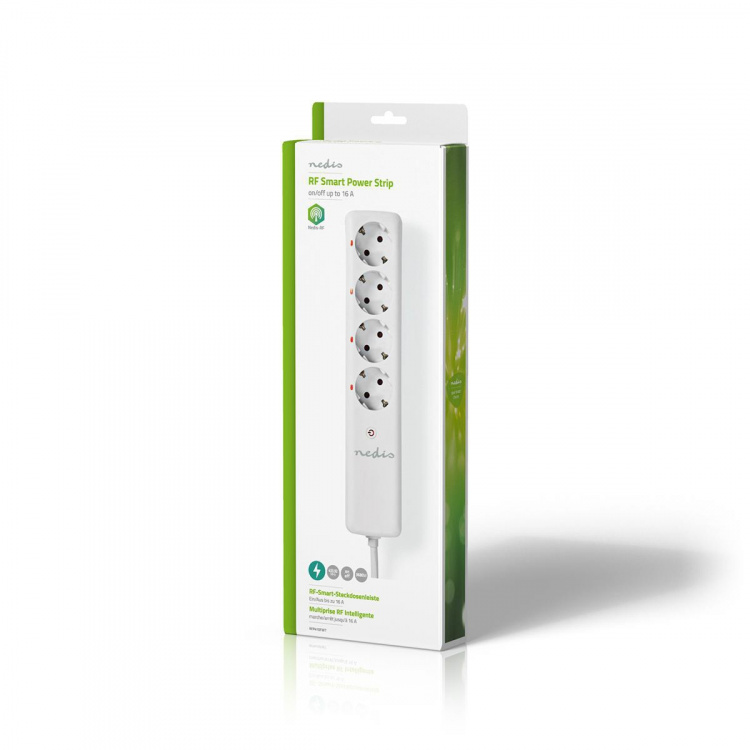 Nedis RF Plug | RF, frequency 433 Mhz | 3680 W | Plug with earth contact / Type F (CEE 7/7) | White