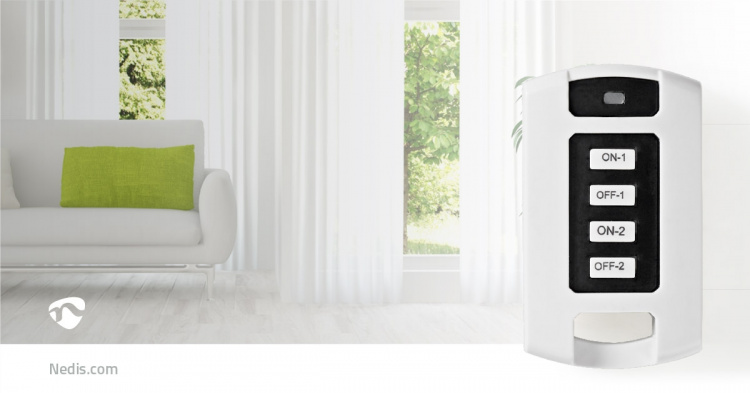 Nedis RF Smart Remote Control | 2 Channels | Programmable buttons