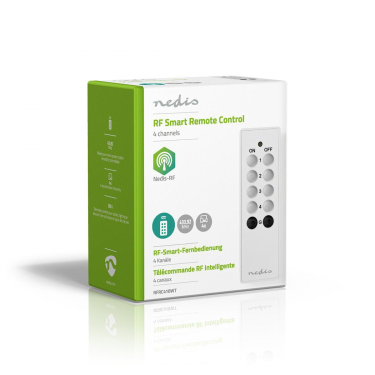 Nedis RF Smart Remote Control | 4 Channels | Programmable buttons Nedis RF Smart Remote Control | 4 Channels | Programmable buttons