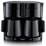 Severin Dubbelbryggare Termos 1000Watt svart Severin Dubbelbryggare Termos 1000Watt svart