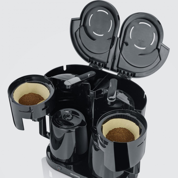 Severin Dubbelbryggare Termos 1000Watt svart Severin Dubbelbryggare Termos 1000Watt svart