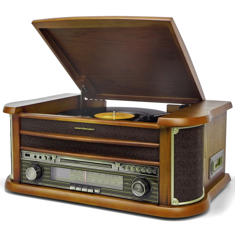 Soundmaster NR560 Musik-anläggning i retro-stil.