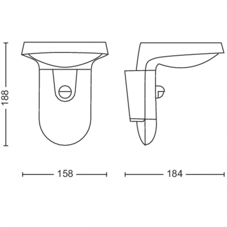 Philips Tyla Wall Light Solar Cell IR Sensor Ultra Efficient LED 255lm IP44 Anthracite