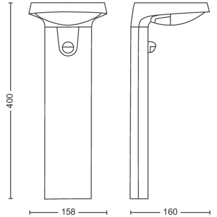 Philips Tyla Piedestal Solcell IR-sensor