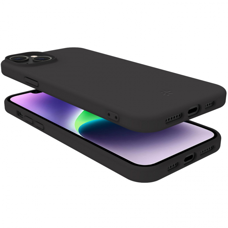 Celly Cromo Soft rubber case iPhone 15 Plus Svart Celly Cromo Soft rubber case iPhone 15 Plus Svart