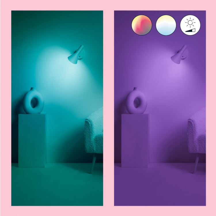 WiZ WiFi Smart LED E14 Kron 40W Färg + Varm-kallvit 470 lm 3 pack