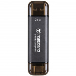 Transcend Portabel SSD ESD310C USB-C 2TB (R1050/W950) Svart Transcend Portabel SSD ESD310C USB-C 2TB (R1050/W950) Svart