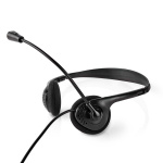 Nedis PC Headset | On-Ear | Stereo | USB Type-A / USB Type-C™ | Fold-Away Microphone | Black Nedis PC Headset | On-Ear | Stereo | USB Type-A / USB Type-C™ | Fold-Away Microphone | Black