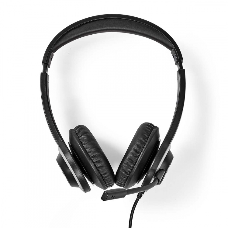Nedis PC Headset | On-Ear | Stereo | USB Type-A / USB Type-C™ | Fold-Away Microphone | Black Nedis PC Headset | On-Ear | Stereo | USB Type-A / USB Type-C™ | Fold-Away Microphone | Black