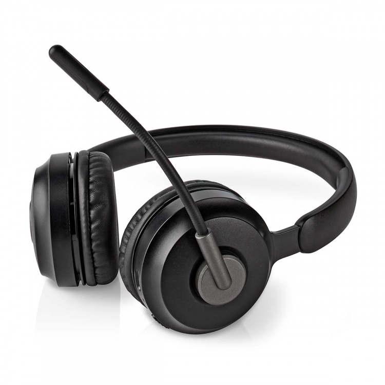 Nedis PC Headset | On-Ear | Stereo | Bluetooth | Fold-Away Microphone | Black Nedis PC Headset | On-Ear | Stereo | Bluetooth | Fold-Away Microphone | Black