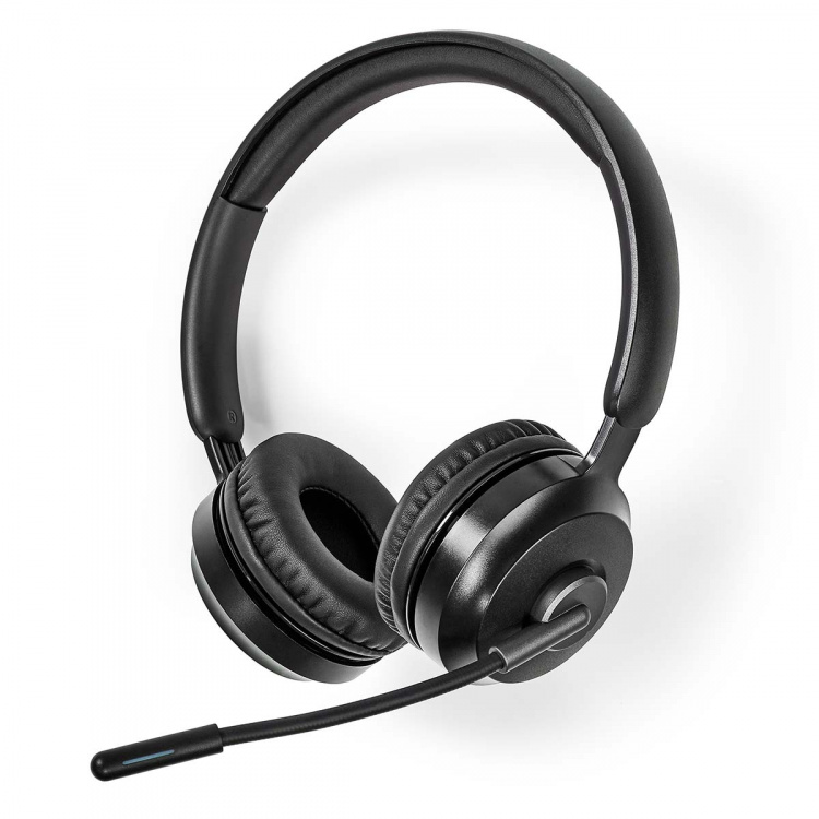 Nedis PC Headset | On-Ear | Stereo | Bluetooth | Fold-Away Microphone | Black Nedis PC Headset | On-Ear | Stereo | Bluetooth | Fold-Away Microphone | Black