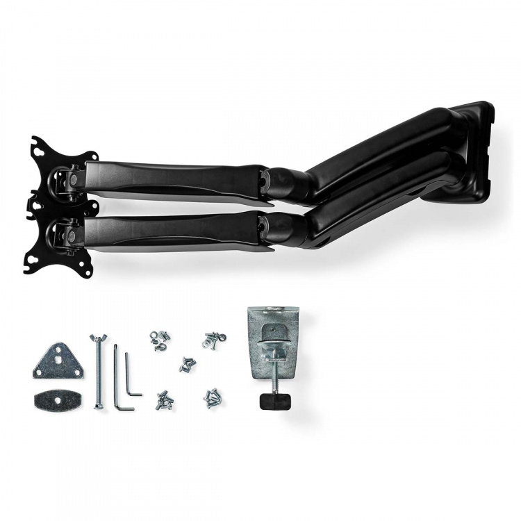 Nedis Desk Monitor Mount | Gas Spring | 2 Screens | 15 - 32  Nedis Desk Monitor Mount | Gas Spring | 2 Screens | 15 - 32