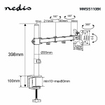 Nedis Desk Monitor Mount | 1 Screen(s) | 15 - 32 