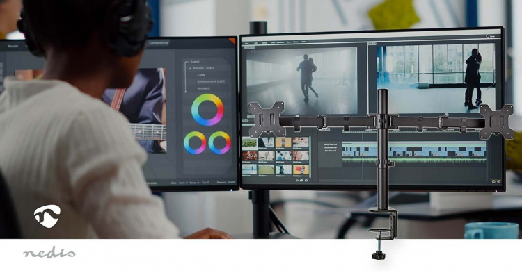 Nedis Desk Monitor Mount | 2 Screen(s) | 15 - 32  Nedis Desk Monitor Mount | 2 Screen(s) | 15 - 32