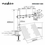 Nedis Desk Monitor Mount | Notebook | 1 Screen | 15 - 32 