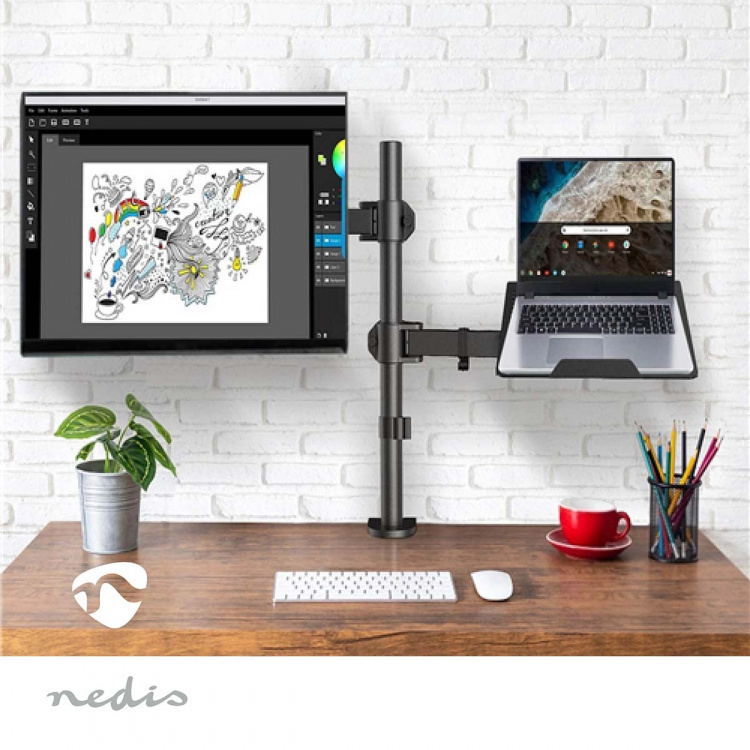 Nedis Desk Monitor Mount | Notebook | 1 Screen | 15 - 32 