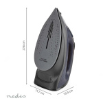 Nedis Steam Iron | 2200 W | 25 g/m | Steam shot | Ceramic | 0.26 l