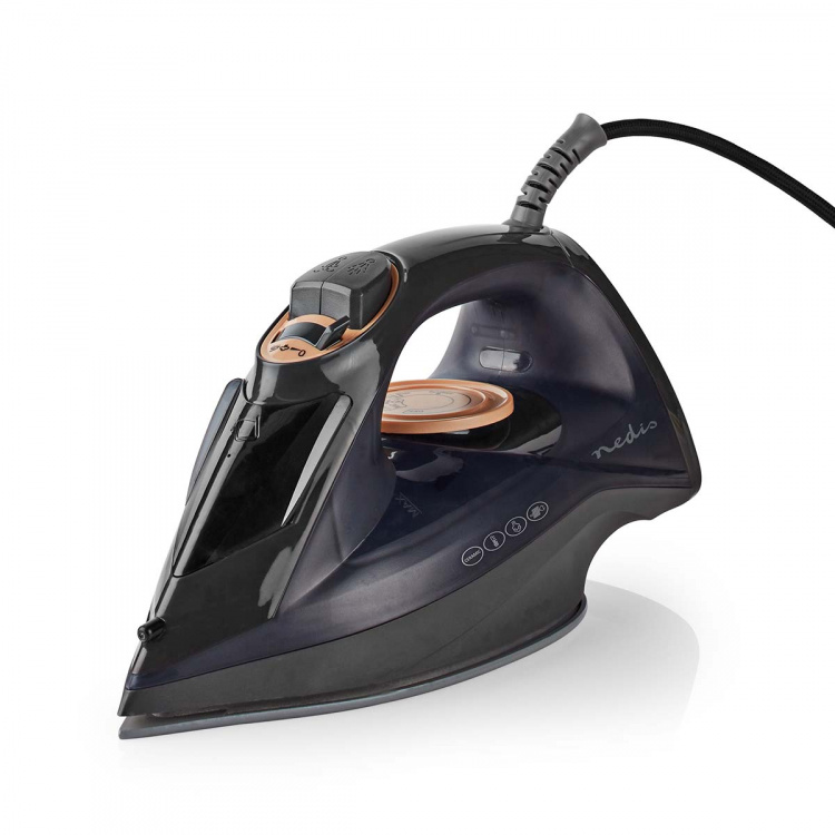 Nedis Steam Iron | 2200 W | 25 g/m | Steam shot | Ceramic | 0.26 l