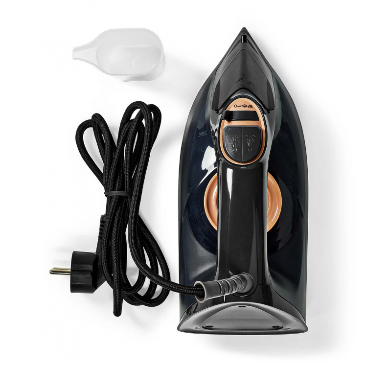 Nedis Steam Iron | 2200 W | 25 g/m | Steam shot | Ceramic | 0.26 l