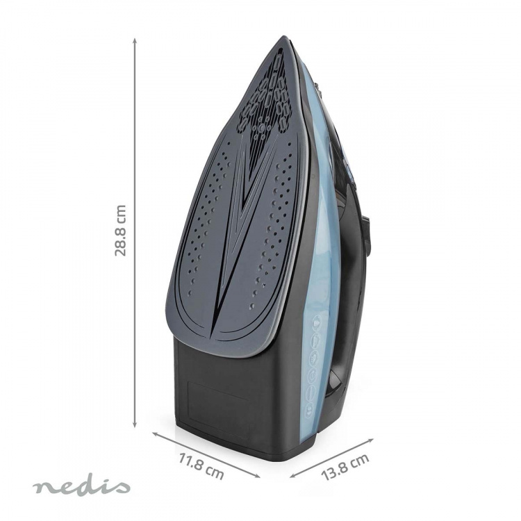 Nedis Steam Iron | 2600 W | 25 g/m | Steam shot | Ceramic | 0.32 l