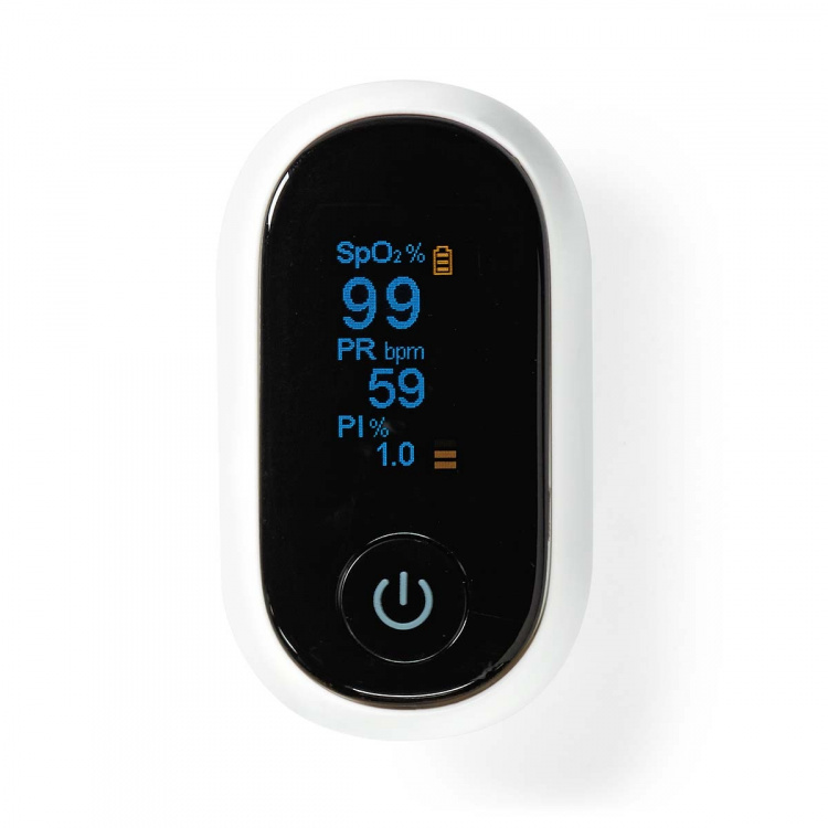 Nedis Pulse Oximeter | Bluetooth | OLED Display | White Nedis Pulse Oximeter | Bluetooth | OLED Display | White