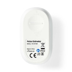 Nedis Pulse Oximeter | Bluetooth | OLED Display | White Nedis Pulse Oximeter | Bluetooth | OLED Display | White