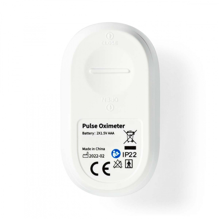 Nedis Pulse Oximeter | Bluetooth | OLED Display | White Nedis Pulse Oximeter | Bluetooth | OLED Display | White