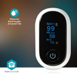 Nedis Pulse Oximeter | Bluetooth | OLED Display | White Nedis Pulse Oximeter | Bluetooth | OLED Display | White