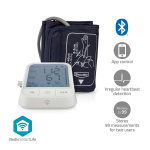 Nedis Blood Pressure Monitor | Arm | Bluetooth | LCD Display | 22 - 42 cm | Memory slots: 2x 99 | White