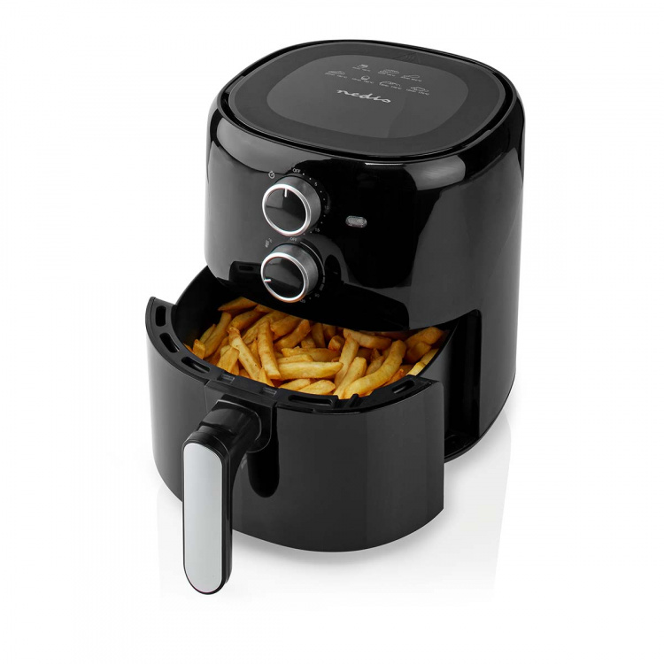 Nedis Hot Air Fryer | 3 l | Timer: 30 min | Analog | Black
