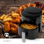 Nedis Hot Air Fryer | 4,2 l | Timer: 240 min | Number of preset programs: 8 | Digital | Black