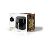 Nedis Hot Air Fryer | 7,2 l | Timer: 240 min | Number of preset programs: 8 | Digital | Black