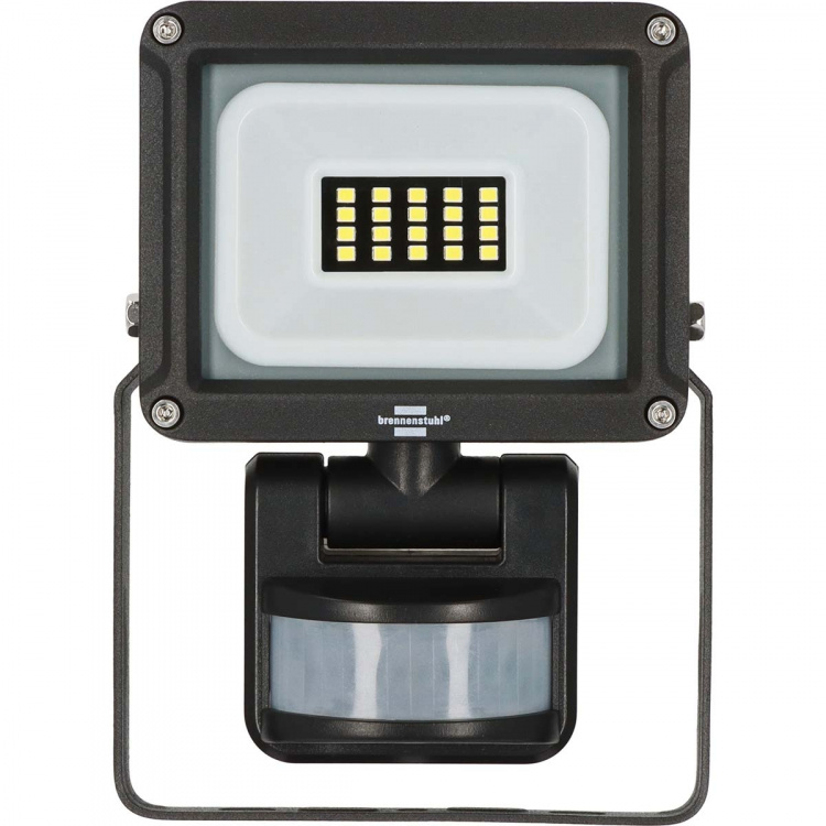 brennenstuhl LED Spotlight JARO 1060 P (LED Floodlight for wall mounting for outdoor IP65, 10W, 1150lm, 6500K, with motion detector)