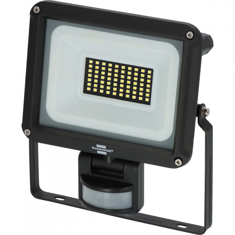 brennenstuhl LED Spotlight JARO 4060 P (LED Floodlight for wall mounting for outdoor IP65, 30W, 3450lm, 6500K, with motion detector)