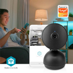 Nedis SmartLife Indoor Camera | Full HD 1080p | Pan tilt | Cloud Storage (optional) / microSD (not included) / Onvif | With motion sensor | Night vision | Black Nedis SmartLife Indoor Camera | Full HD 1080p | Pan tilt | Cloud Storage (optional) / microSD (not included) / Onvif | With motion sensor | Night vision | Black