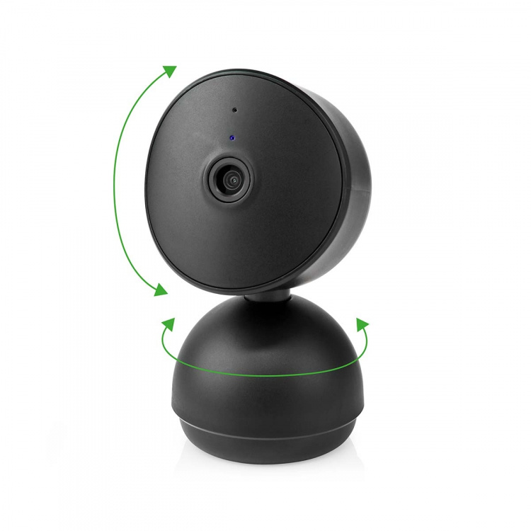 Nedis SmartLife Indoor Camera | Full HD 1080p | Pan tilt | Cloud Storage (optional) / microSD (not included) / Onvif | With motion sensor | Night vision | Black Nedis SmartLife Indoor Camera | Full HD 1080p | Pan tilt | Cloud Storage (optional) / microSD (not included) / Onvif | With motion sensor | Night vision | Black
