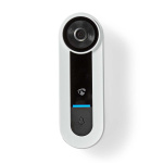 Nedis SmartLife Video Doorbell | Wi-Fi | Mains Powered | 1536x1536 | Cloud Storage (optional) / microSD (not included) / Onvif | IP65 | With motion sensor | White