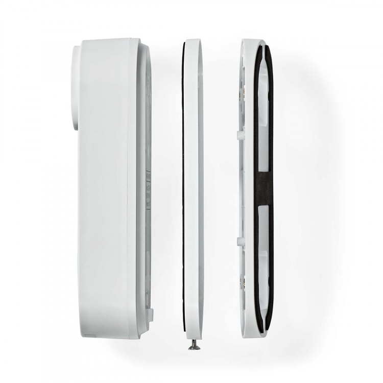 Nedis SmartLife Video Doorbell | Mains Powered | 1536x1536 | Cloud Storage (optional) / microSD (not included) / Onvif | IP65 | With motion sensor | White