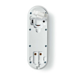 Nedis SmartLife Video Doorbell | Wi-Fi | Mains Powered | 1536x1536 | Cloud Storage (optional) / microSD (not included) / Onvif | IP65 | With motion sensor | White