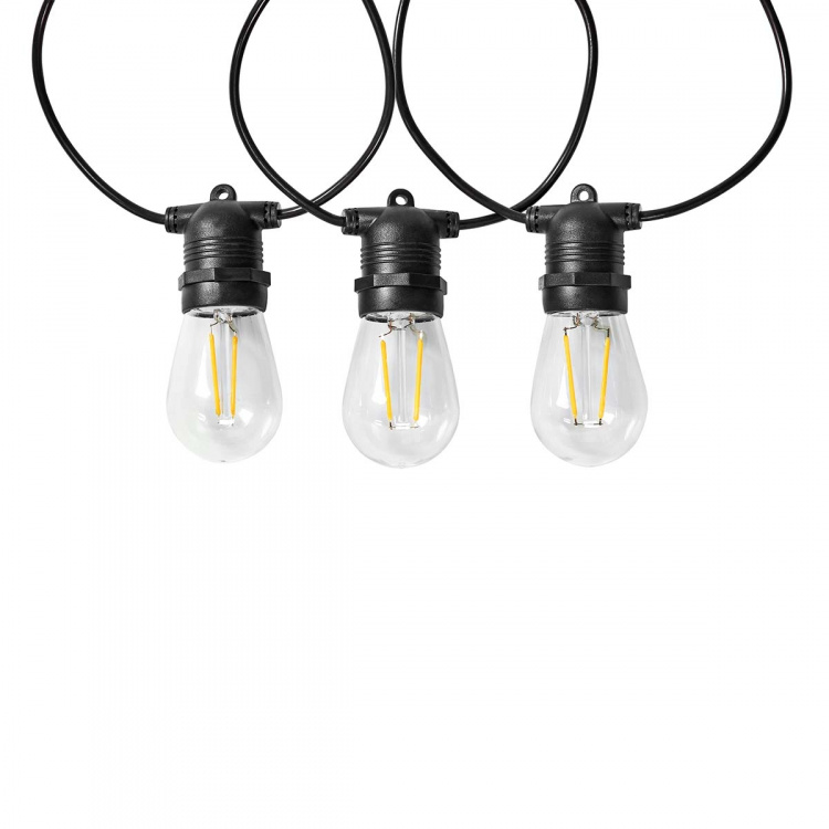 Nedis Smart Christmas lights | Wi-Fi | Warm White | 10 LED\'s | 9.00 m | Android™ / IOS | Bulb diameter: 45 mm