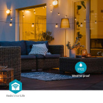 Nedis Smart Christmas lights | Wi-Fi | Warm White | 10 LED\'s | 9.00 m | Android™ / IOS | Bulb diameter: 45 mm