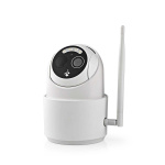 Nedis SmartLife Outdoor Camera | Full HD 1080p | Pan tilt | IP65 | Max. battery life: 5 Months | Cloud Storage (optional) / microSD (not included) | 5 V DC | With motion sensor | Night vision | White Nedis SmartLife Outdoor Camera | Full HD 1080p | Pan tilt | IP65 | Max. battery life: 5 Months | Cloud Storage (optional) / microSD (not included) | 5 V DC | With motion sensor | Night vision | White