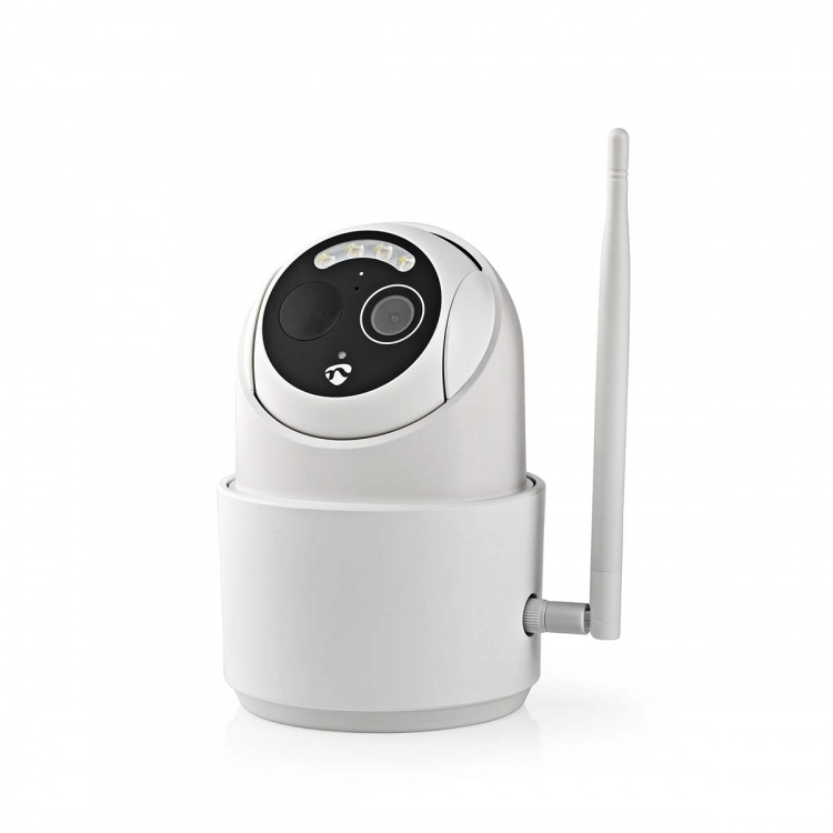 Nedis SmartLife Outdoor Camera | Full HD 1080p | Pan tilt | IP65 | Max. battery life: 5 Months | Cloud Storage (optional) / microSD (not included) | 5 V DC | With motion sensor | Night vision | White Nedis SmartLife Outdoor Camera | Full HD 1080p | Pan tilt | IP65 | Max. battery life: 5 Months | Cloud Storage (optional) / microSD (not included) | 5 V DC | With motion sensor | Night vision | White