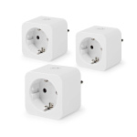 Nedis SmartLife Smart Plug | IP21 | Power meter | 3680 W | Type F (CEE 7/7) | 0 - 55 °C | Android™ / IOS | White | 3 pcs
